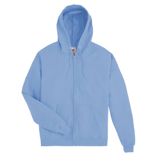 Hanes EcoSmart Fleece Full-Zip Men's Hoodie in Light Blue | Medium | Michaels®
